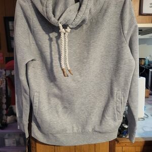 Style & Co. Light Gray Hoodie with Cream Tag